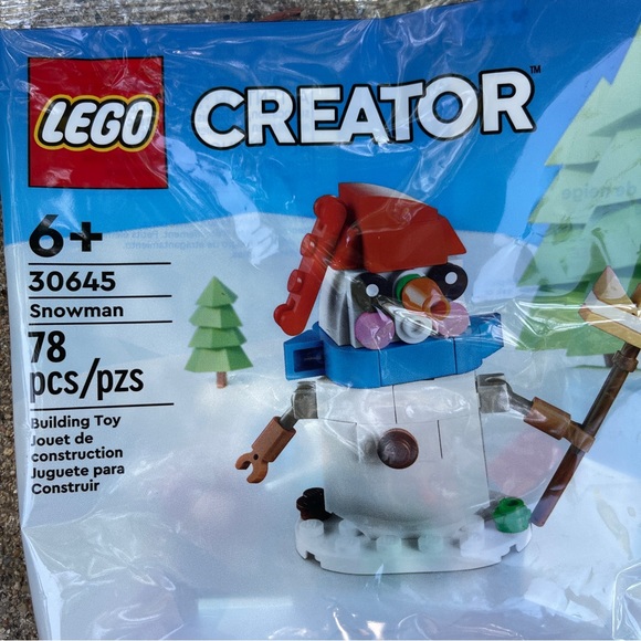 Lego 30645 Snowman Seasonal Creator Winter Holiday 78 Pcs Stocking Stuffer Gift - Picture 4 of 4